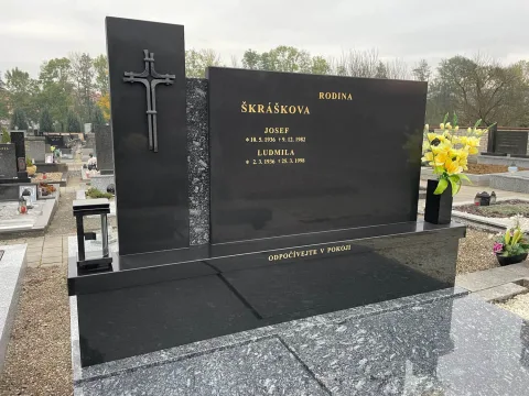 Dvojhrob – ukázka realizace Kamenictví ONYX