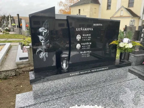 Dvojhrob – ukázka realizace Kamenictví ONYX