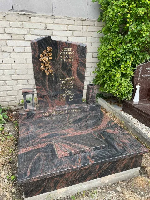 Urnový hrob – ukázka realizace Kamenictví ONYX