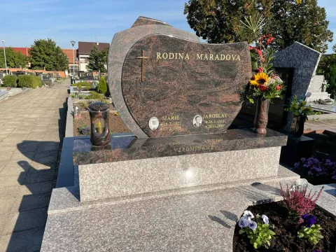 Dvojhrob – ukázka realizace Kamenictví ONYX