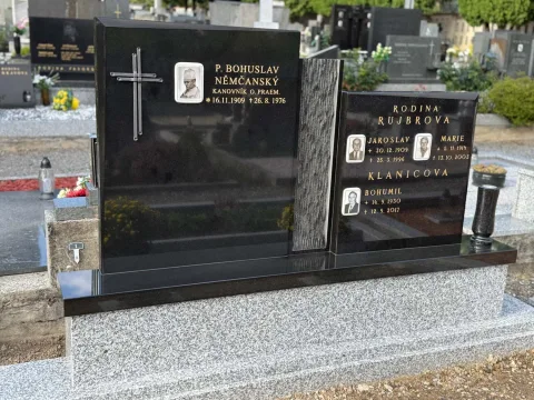 Dvojhrob – ukázka realizace Kamenictví ONYX