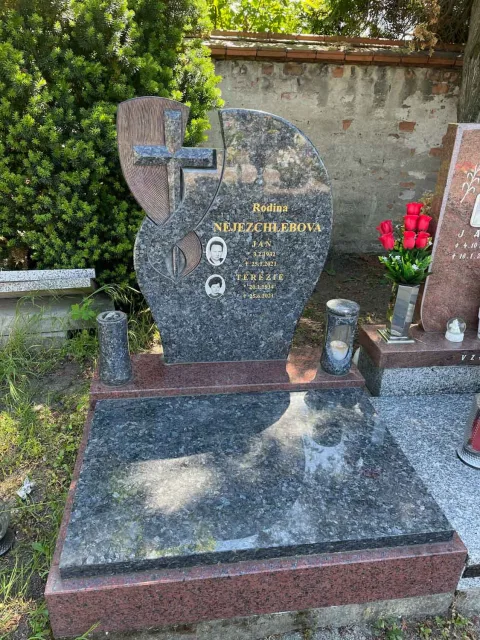 Urnový hrob – ukázka realizace Kamenictví ONYX