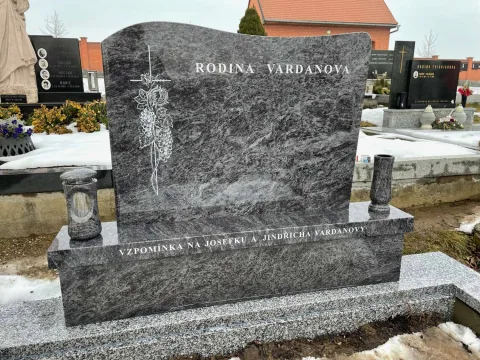 Dvojhrob – ukázka realizace Kamenictví ONYX