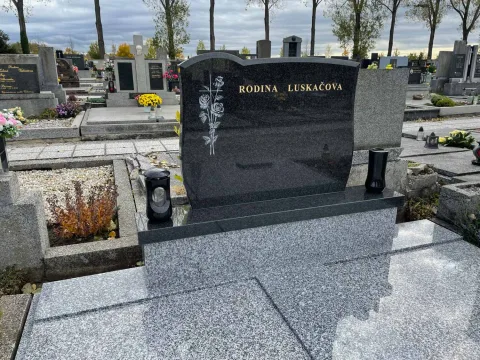 Dvojhrob – ukázka realizace Kamenictví ONYX