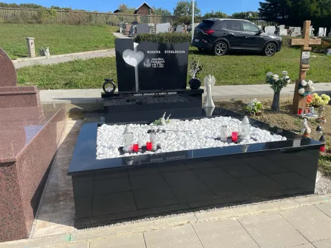 Dvojhrob – ukázka realizace Kamenictví ONYX