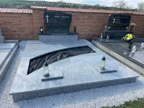 Dvojhrob – ukázka realizace Kamenictví ONYX
