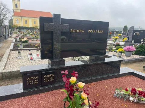 Dvojhrob – ukázka realizace Kamenictví ONYX