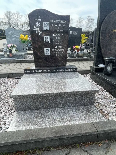 Urnový hrob – ukázka realizace Kamenictví ONYX