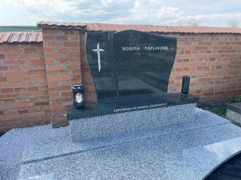 Dvojhrob – ukázka realizace Kamenictví ONYX