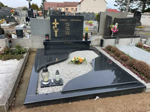Dvojhrob – ukázka realizace Kamenictví ONYX