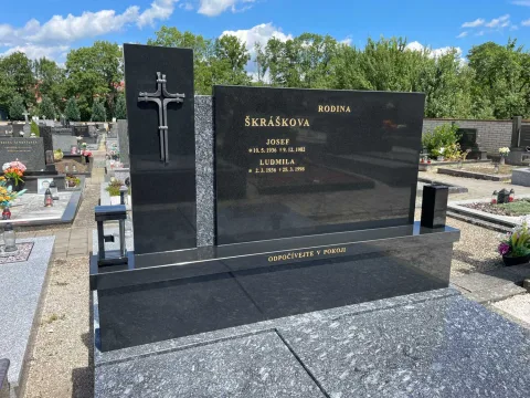 Dvojhrob – ukázka realizace Kamenictví ONYX